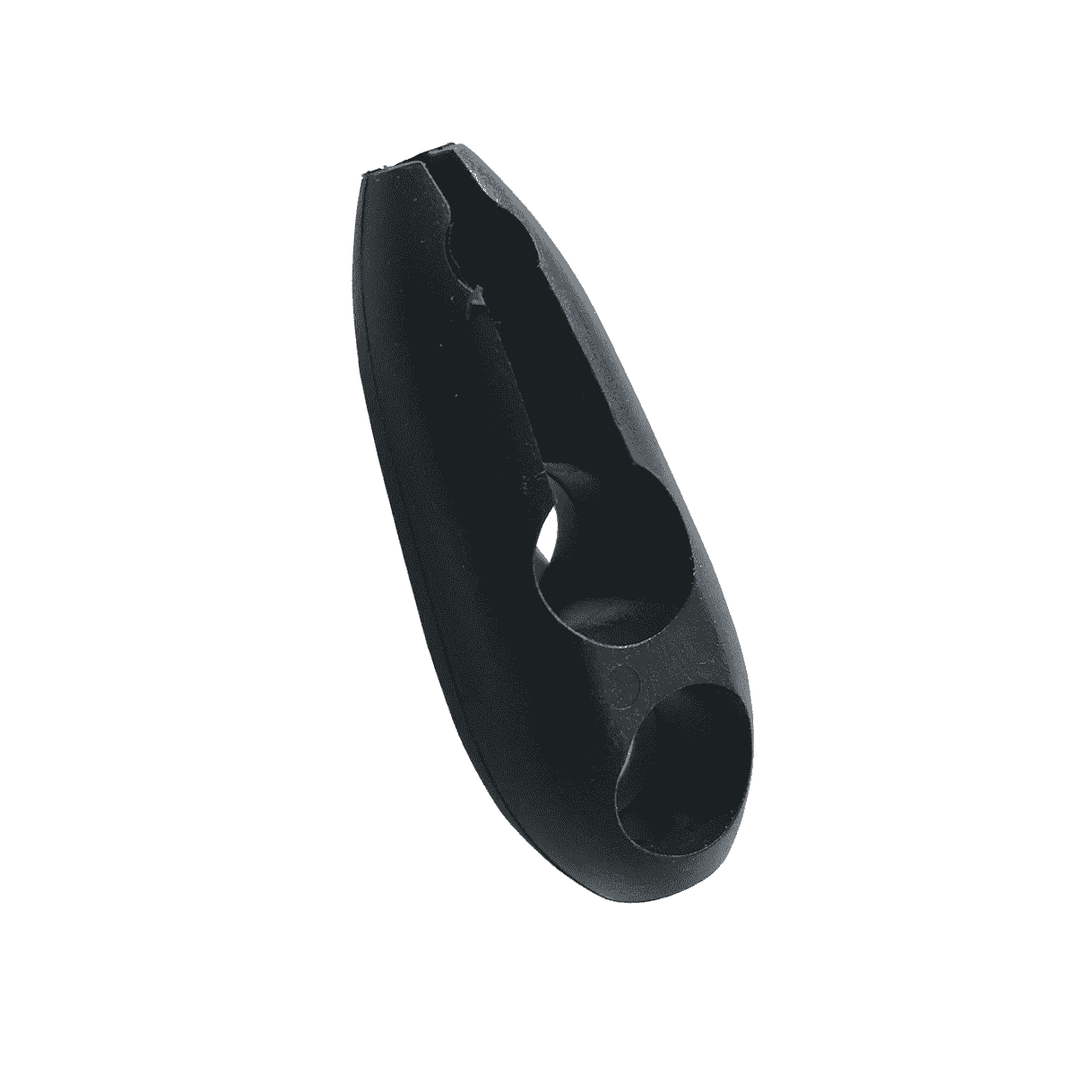 Schwarzer Speedclip als separates Zubehörteil für 6 mm Gummiseil